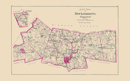 Picture of NEW LONDON  NORTH CONNECTICUT - HURD 1893