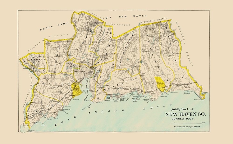 Picture of NEW HAVEN  SOUTH CONNECTICUT - HURD 1893