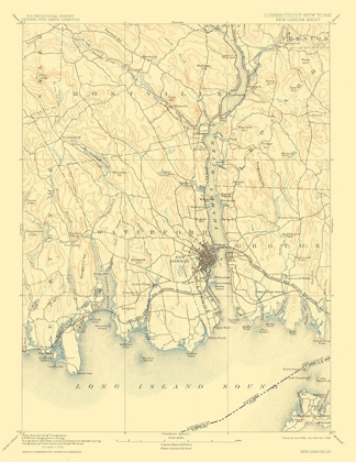 Picture of NEW LONDON CONNECTICUT SHEET - USGS 1893