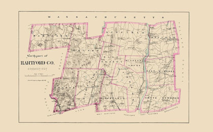 Picture of HARTFORD  NORTH CONNECTICUT - HURD 1893