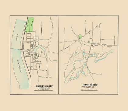 Picture of THOMPSONVILLE, HAZARDVILLE CONNECTICUT - HURD 1893