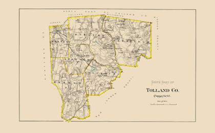 Picture of TOLLAND  SOUTH CONNECTICUT - HURD 1893