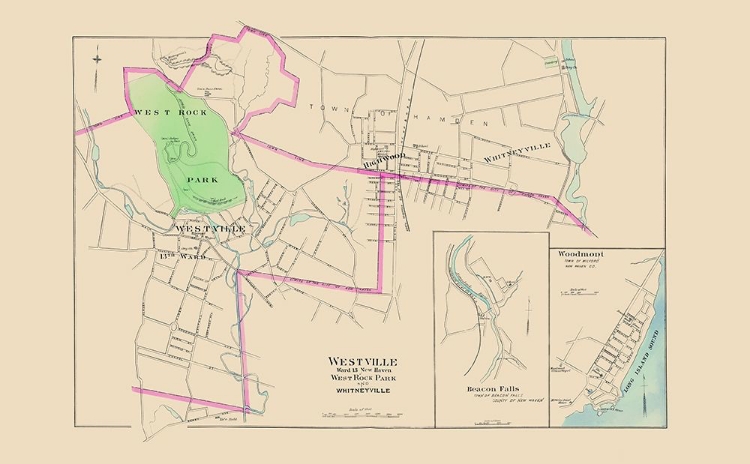 Picture of WESTVILLE CONNECTICUT - HURD 1893