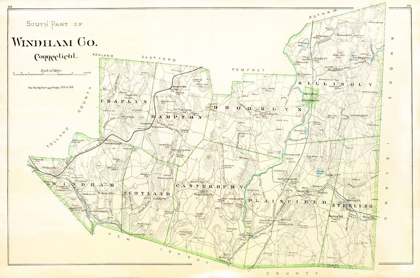 Picture of WINDHAM  SOUTH CONNECTICUT - HURD 1851