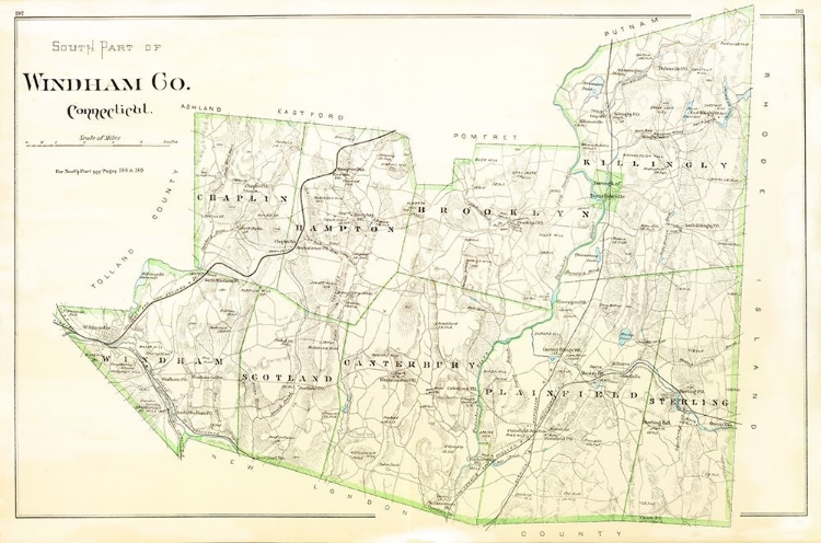 Picture of WINDHAM  SOUTH CONNECTICUT - HURD 1851