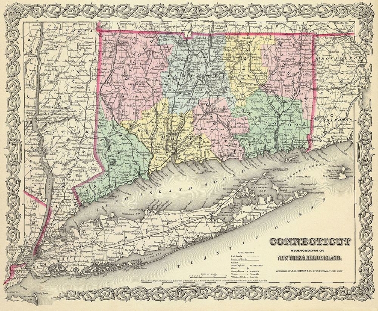 Picture of CONNECTICUT - COLTON 1856