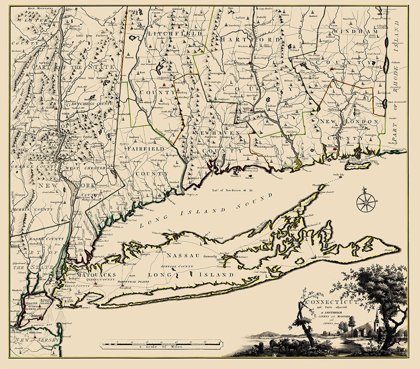 Picture of CONNECTICUT, LONG ISLAND NEW YORK - COVENS 1780