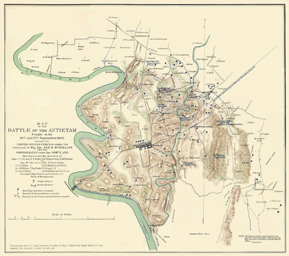 Picture of ANTIETAM BATTLE PENNSYLVANIA - HOUSTON 1862