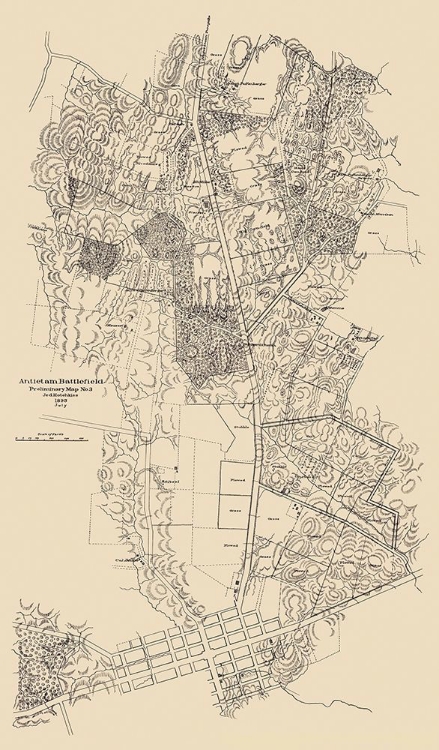 Picture of ANTIETAM BATTLEFIELD PRELIMINARY - HOTEHKISS 1895