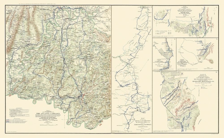 Picture of ATLANTA CAMPAIGN GEORGIA CIVIL WAR - BIEN 1864