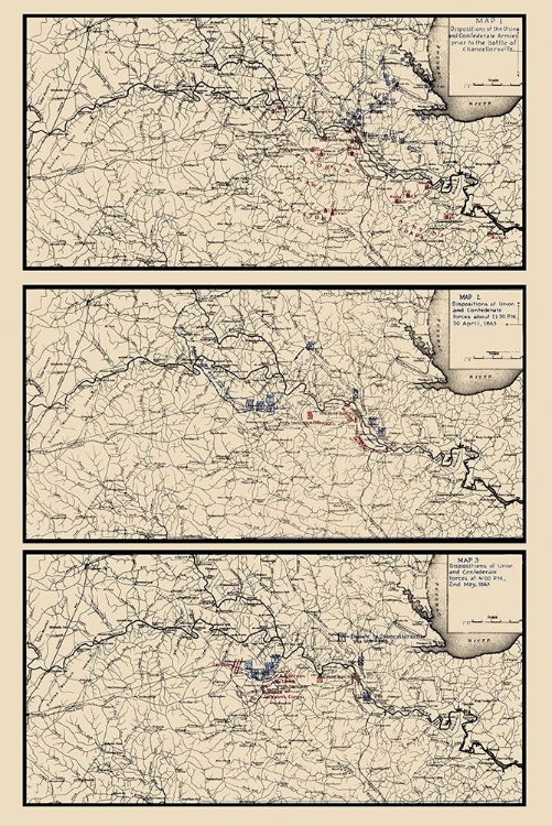 Picture of BATTLE OF CHANCELLORSVILLE VIRGINIA  - 1863