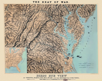 Picture of WAR OF VIRGINIA MARYLAND DELAWARE WASHINGTON DC
