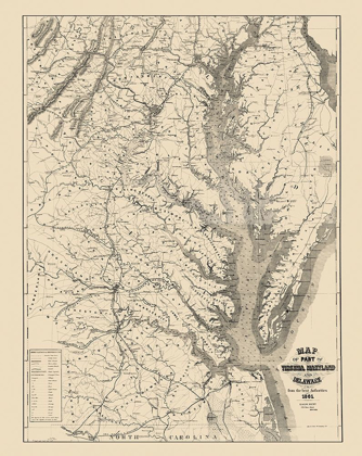 Picture of VIRGINIA MARYLAND DELAWARE - BLUNT 1861