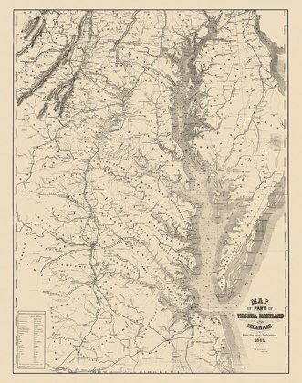 Picture of VIRGINIA MARYLAND DELAWARE - BLUNT 1861