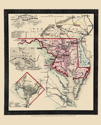 Picture of MARLYAND PENNSYLVANIA VIRGINIA - TRAUBEL 1861