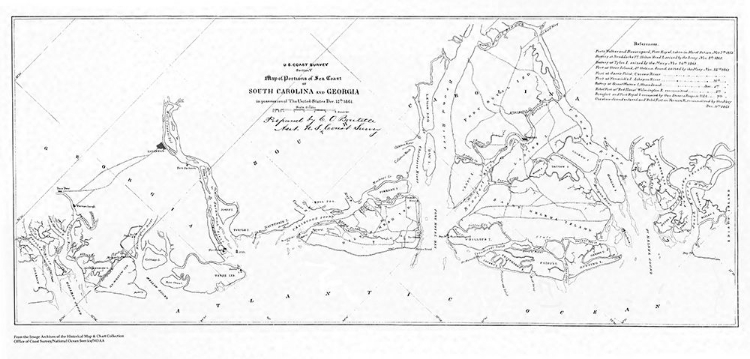 Picture of SOUTH CAROLINA GEORGIA COAST - USCS 1861