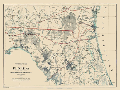 Picture of NORTHERN FLORIDA - BACHE 1864