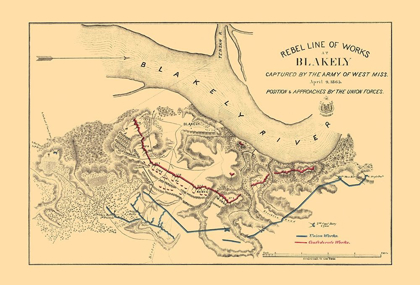 Picture of FORT BLAKELY BATTLE - US ARMY CORPS 1865