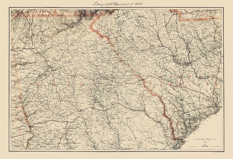 Picture of GEORGIA SOUTH CAROLINA - BACHE 1861