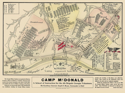 Picture of CAMP MCDONALD 4TH BRIGADE GEORGIA - MCCLELLAN 1917