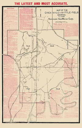 Picture of CHICKAMAUGA BATTLEFIELD GEORGIA - WOOD 1895