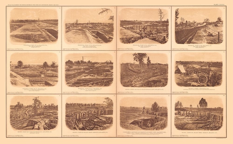 Picture of REBEL FORTS ATLANTA GEORGIA - BIEN 1894