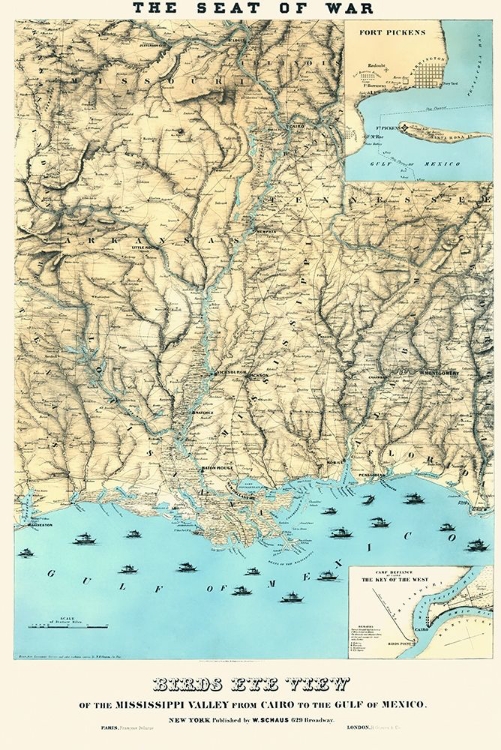 Picture of MISSISSIPPI FROM CAIRO TO GULF OF MEXICO