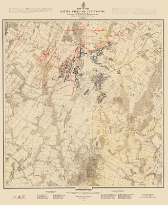 Picture of GETTYSBURG BATTLEFIELD FIRST DAYS BATTLE