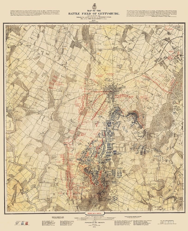 Picture of GETTYSBURG BATTLEFIELD SECOND DAYS BATTLE