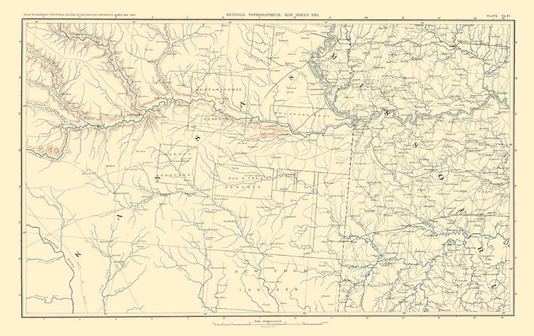 Picture of PARTS OF KANSAS MISSOURI - BIEN 1895