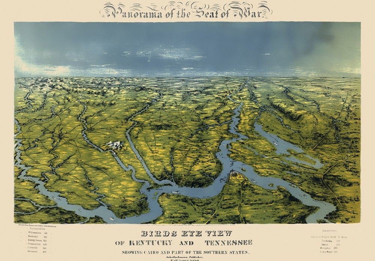 Picture of KENTUCKY TENNESSEE PANORAMIC - BACHMANN  1861
