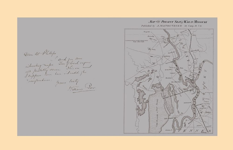 Picture of SEAT OF WAR MISSOURI - MANOUVRIER 1862