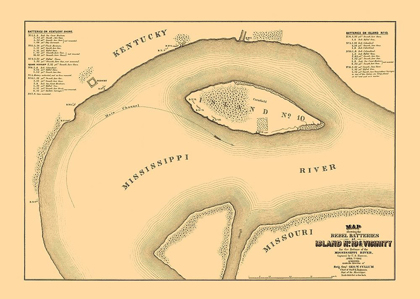 Picture of REBEL BATTERIES ISLAND NUMBER 10 AND VICINITY