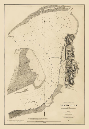 Picture of APPROACHES TO GRAND GULF MISSISSIPPI - BACHE 1864