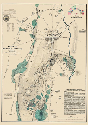 Picture of BATTLEFIELD OF GETTYSBURG PENNSYLVANIA - LLOYD