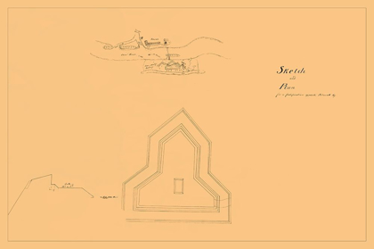 Picture of PLAN OF FORTIFICATION OPPOSITE PADUCAH KENTUCKY