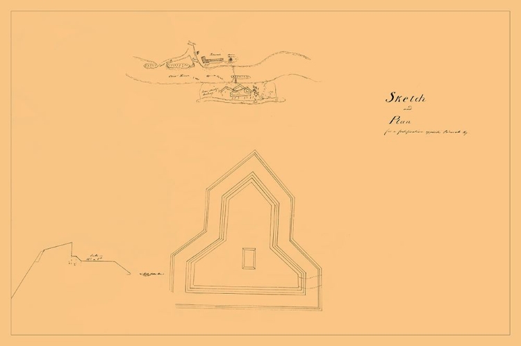 Picture of PLAN OF FORTIFICATION OPPOSITE PADUCAH KENTUCKY