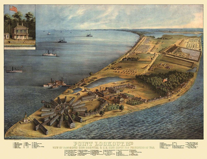 Picture of POINT LOOKOUT MARYLAND - EVERETT 1863