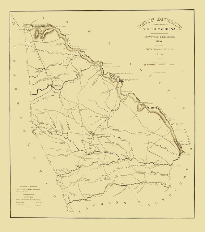 Picture of UNION DISTRICT SOUTH CAROLINA - THOMPSON 1825
