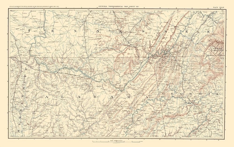 Picture of SOUTHEASTERN UNITED STATES -BIEN 1895