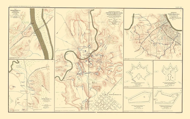 Picture of DEFENSES FORTS TENNESSEE ALABAMA - BIEN 1895