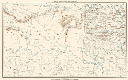 Picture of TEXAS ARKANSAS INDIAN TERRITORY SHEET - BIEN 1891