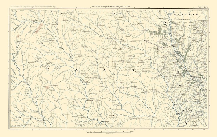 Picture of TEXAS LOUISIANA ARKANSAS - BIEN 1895