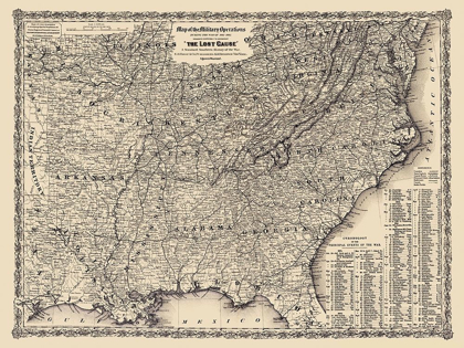 Picture of MILITARY OPERATIONS LOST CAUSE 1861 TO 1865