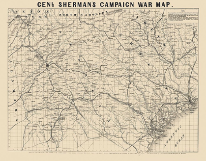 Picture of GENERAL SHERMANS CAMPAIGN  - BUFFORD 1860