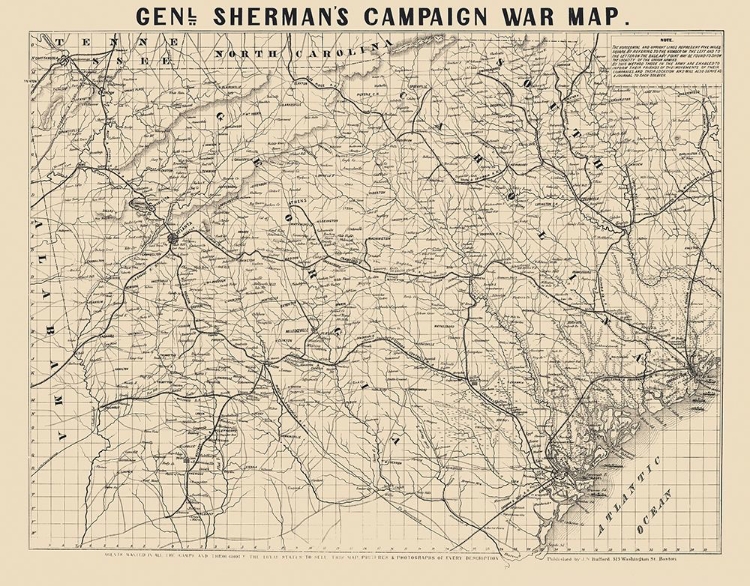 Picture of GENERAL SHERMANS CAMPAIGN  - BUFFORD 1860