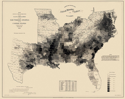 Picture of SLAVE POPULATION SOUTHERN STATES