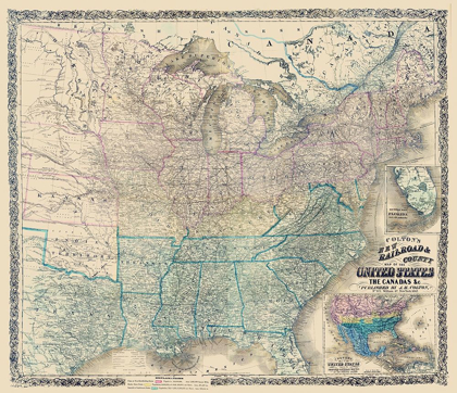Picture of UNITED STATES CANADAS RAILROAD - COLTON 1862