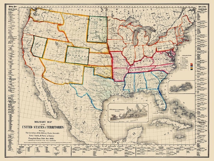 Picture of US ARSENALS MILITARY POSTS NAVY YARDS PORTS