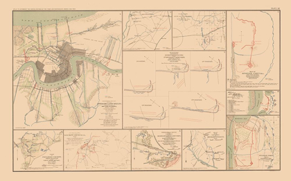 Picture of APPROACHES FORTS 10 VIEWS - BIEN 1894